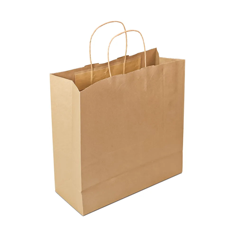 Paper carry bag brown - twisted handle pack of 250