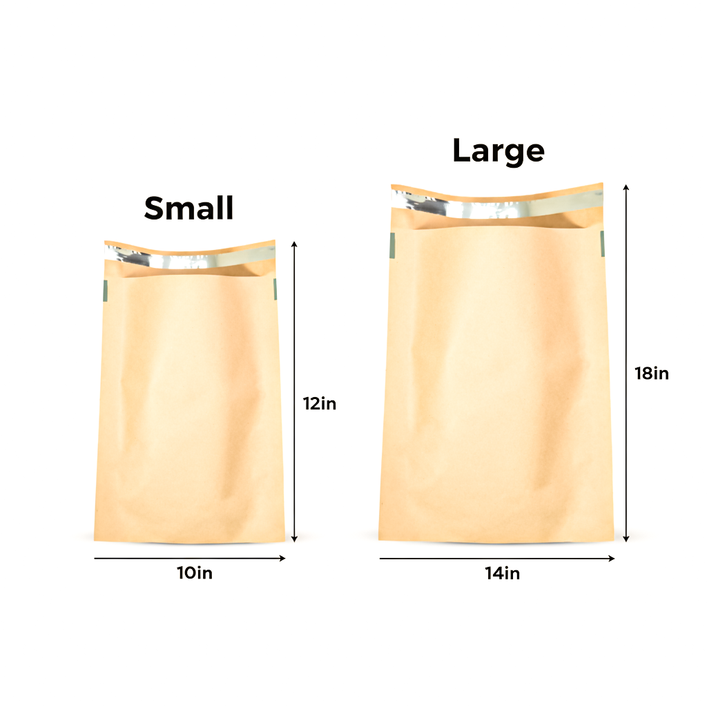 Papierversandtasche - braun