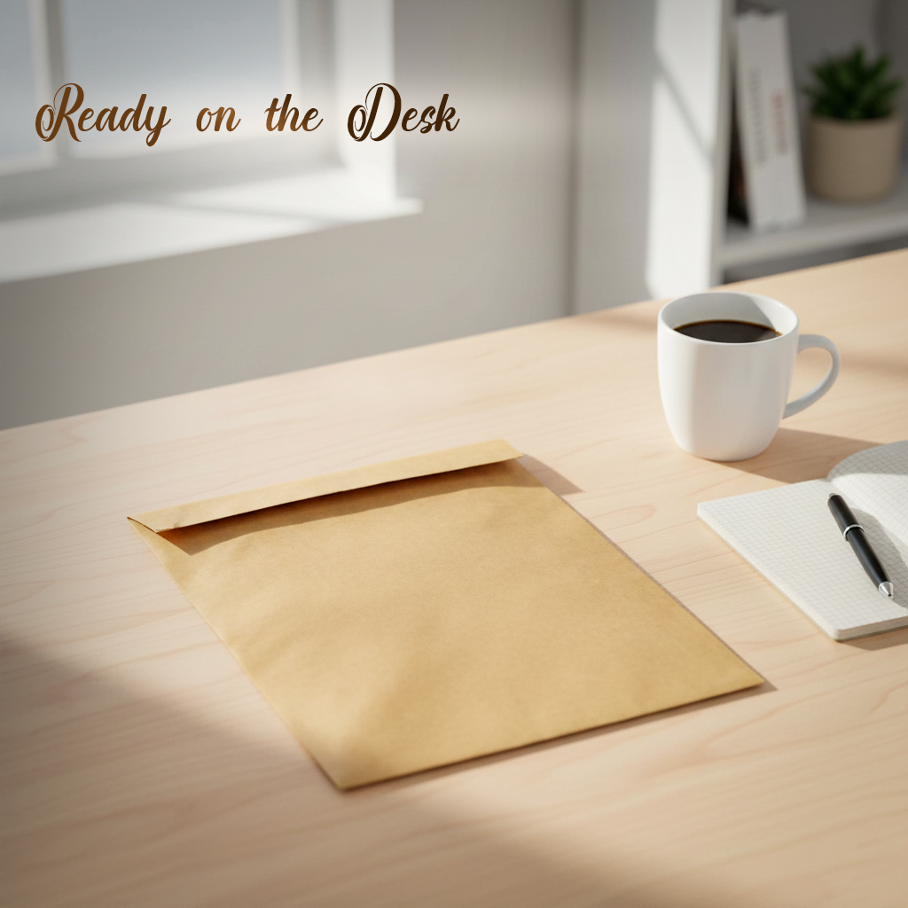 Papierversandtasche - braun